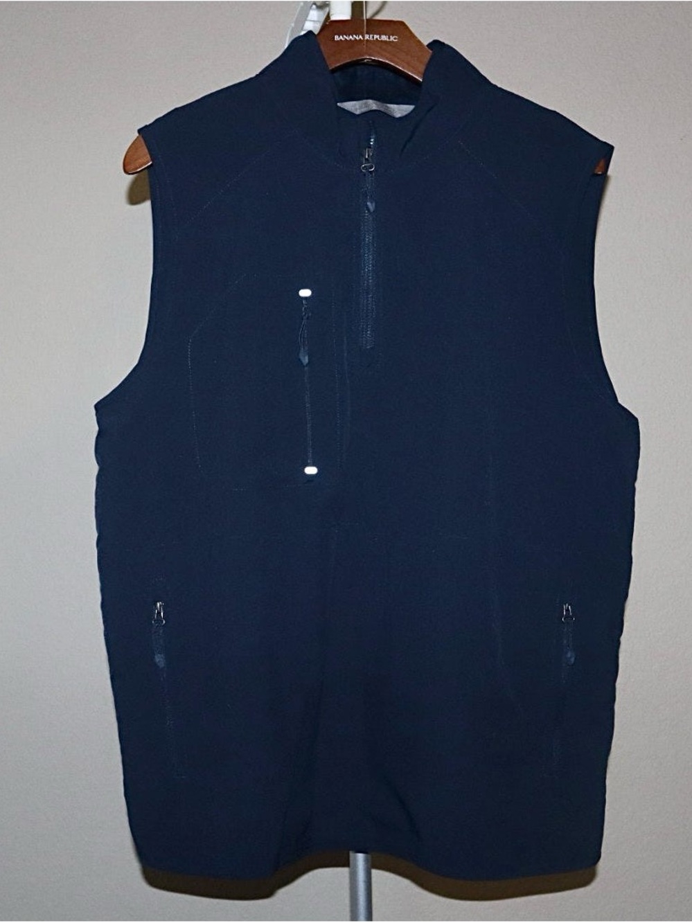 Daniel Cremieux Navy Zip-Front Men's Vest